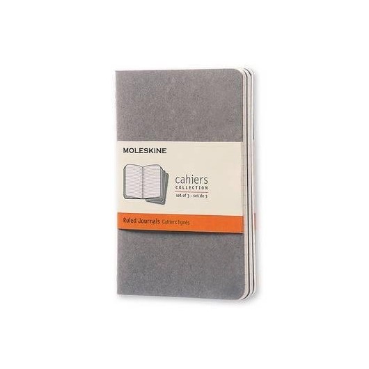 32 POCKET RULED JOURNALS (3 GREY)