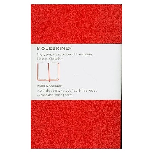 32 POCKET PLAIN NOTEBOOK (RED)