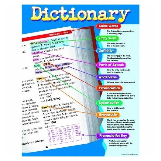 T-38040 DICTIONARY CHART