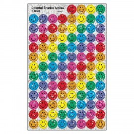 T46505 Colorful Smiles Super Spots Sparkle Stickers