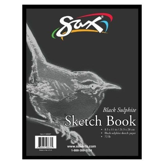 Sketchbook (Sax Black Sketch Book, 8-1/2 X 11 in, 50 Pages)