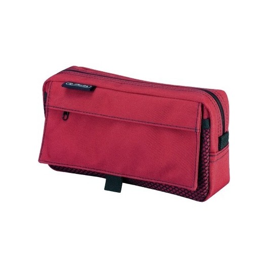 11415940 PENCIL POUCH 2 ADD BAGS COLOR RED