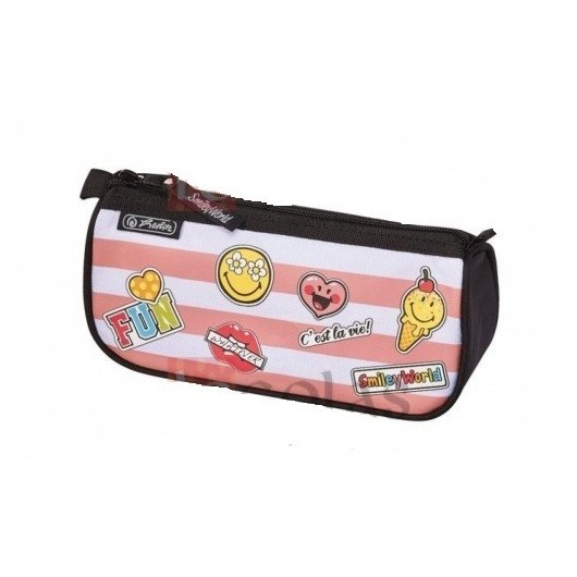 11438090 PENCIL POUCH SMILEY WORLD GIRLY