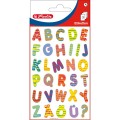 Letter labels multicolored FSC 3 sheets self-adhesive