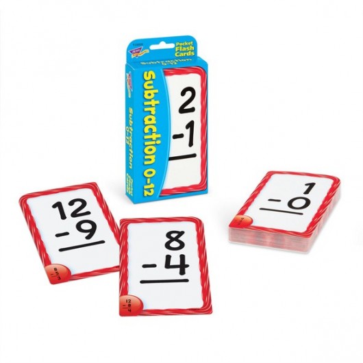 T23005 Subtraction 0-12 Pocket Flash Cards
