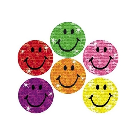 T46305 Silly Smiles Super Spots Sparkle Stickers