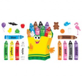 T8076 Colorful Crayons Bulletin Board Set