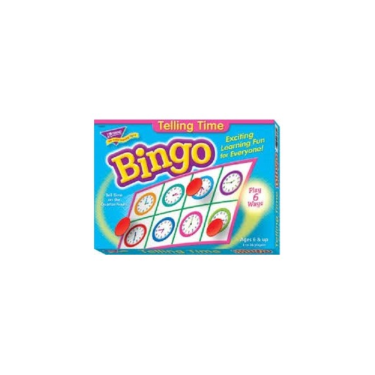 T6072 Telling Time Bingo Game