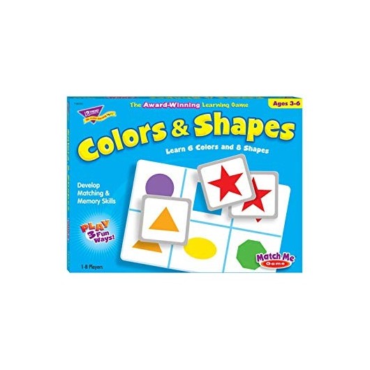 T58103 Colors And Shapes Match Me Games