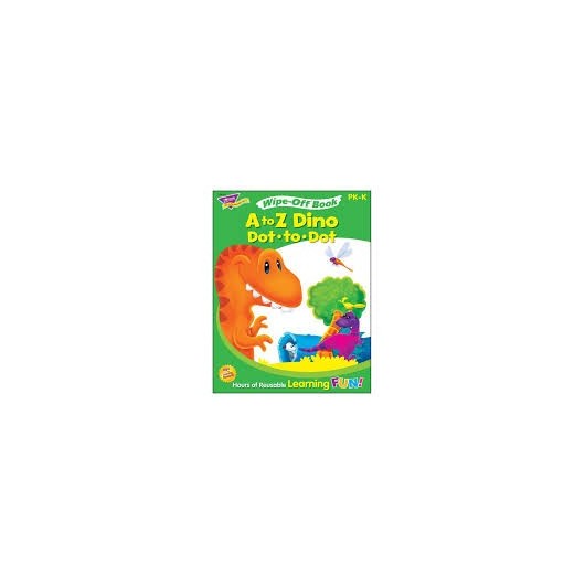 T94161 A to Z Dino Dot To Dot Wipe Off Book