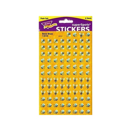T46168 Bees Buzz Super Spots Stickers