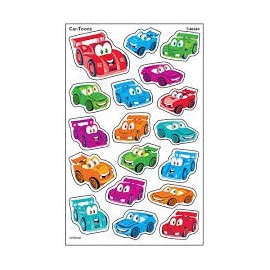 T46344 Car Toons Super Shapes Large Stickers