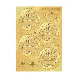T74003 Excellence Award Seals Stickers (Gold)