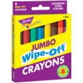 T-591 8 Pack Jumbo Wipe-Off Crayons