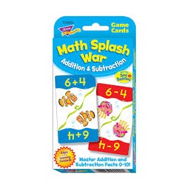 T-24022 Math Splash War Addition&Subtraction Challenge Cards