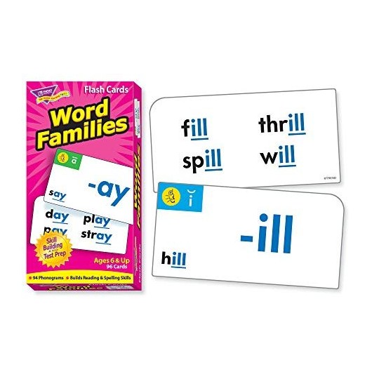 T-53014 Word Families Skill Drill Flash Cards