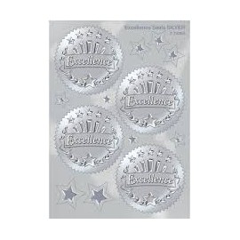 T-74004 Excellence Award Seals Stickers (Silver)